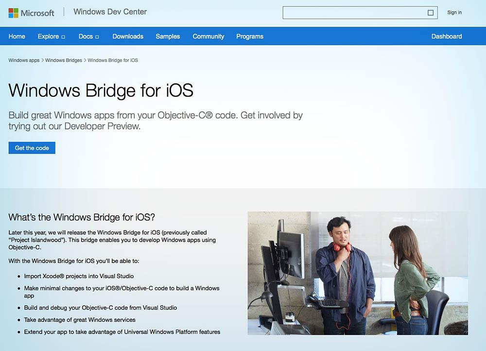 Windows Bridge Web